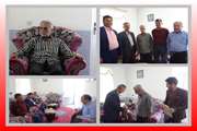 دیدار رئیس شبکه دامپزشکی شهرستان طبس با همکار بازنشسته پست دامپزشکی عشق آباد طبس